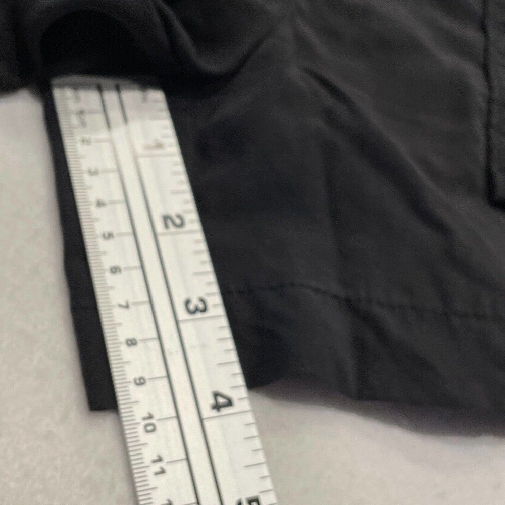 Sundance Melina Belted Paperbag Waist Short 8 Black Tencel Zipper-Pocket Pull On - Picture 9 of 10